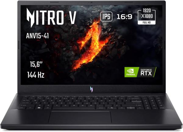 Image PC Gamer ACER Nitro V ANV15-41-R9NM - 15,6" FHD 144Hz - AMD Ryzen 7 7735HS RTX 4060, RAM 16 Go, 1024 Go SSD - Win11