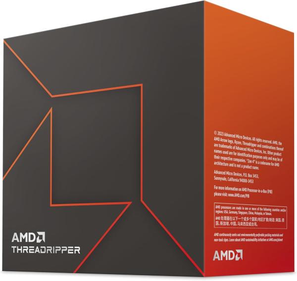 Image Processeur AMD Ryzen Threadripper 7960X (24 Cœurs, Cache 152Mo, jusqu'à 5,3 Ghz)