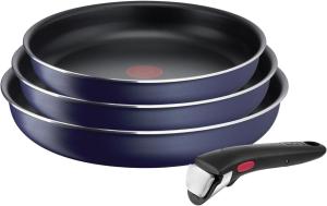 Image Pack de 3 poêles 22/24/26 cm + poignée amovible Tefal Ingenio Easy Cook N Clean L1579002