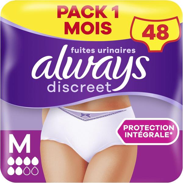 Image Pack 48 Culottes Incontinence Femme Always Discreet Taille M