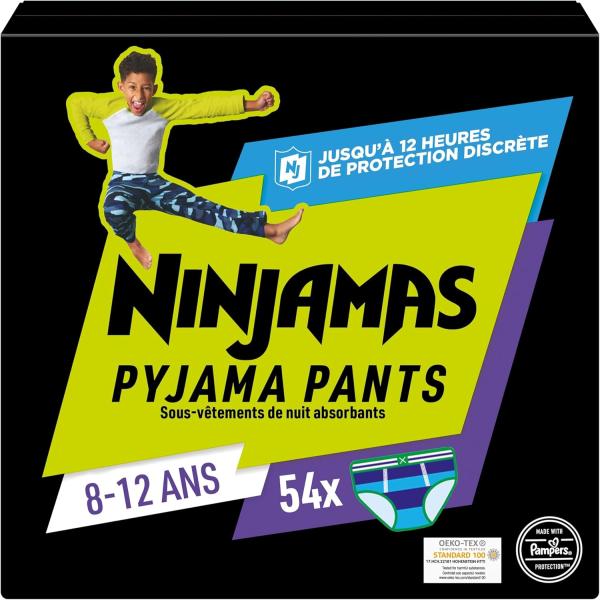 Image Pack 54 Sous-Vêtements  Pampers Ninjamas Pyjama Pants Garçon