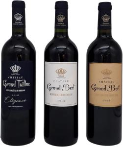 Image Coffret Découverte 3 Bouteilles CHATEAU GRAND BERT & Château Grand Tuillac - Saint Emilion Grand Cru & Castillon Côtes de Bordeaux