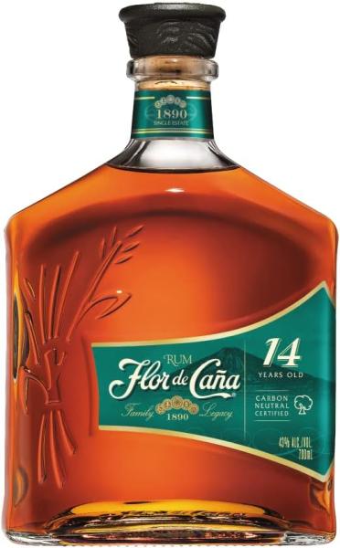 Image Rhum 14 ans FLOR DE CAÑA Vieux Nicaragua - 43% -70 cl