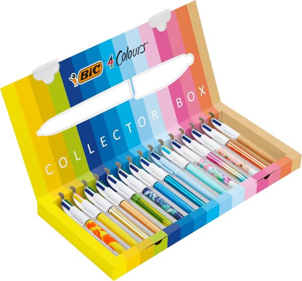 Image Pack Collector 15 Stylos-Billes BIC Collection Spéciale 4 Couleurs