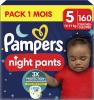 Image Pack 160 Couches-Culottes Pampers Night Pants, Taille 5 - 12-17kg