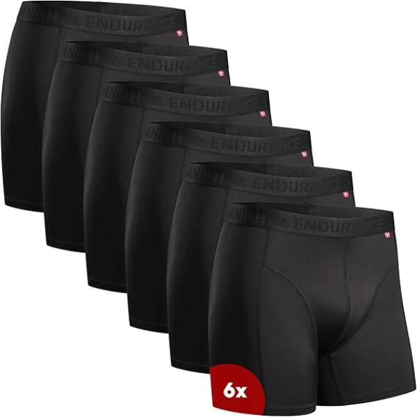 Image Pack 6 Boxers Homme DANISH ENDURANCE - Coton