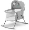 Image Lit bébé 3 en 1 Kinderkraft LOVI 2 jouets doux inclus - Gris