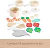 Image Coffret Jouet Cuisine Fisher-Price HXT83 - 19 pièces en Bois