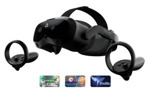 Image Pack Casque VR HTC Vive Focus Vision + contrôleurs + Kit de Streaming Filaire Vive