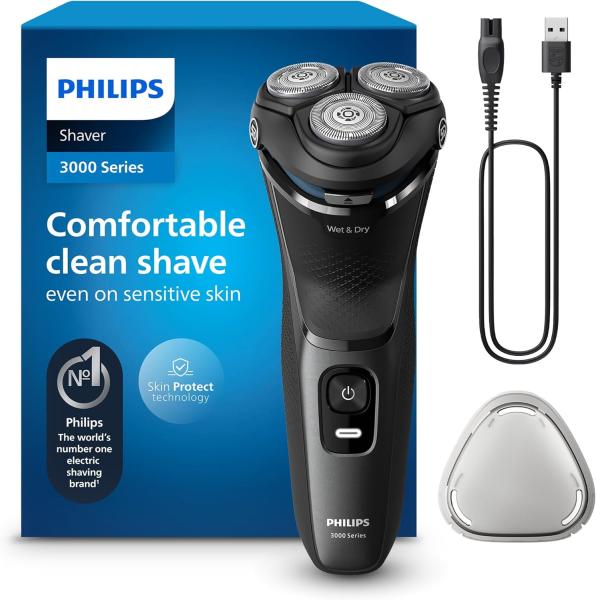 Image Rasoir électrique Homme Philips S3145/00 Electric Shaver Series 3000 Wet & Dry SkinProtect