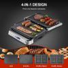 Image Appareil 4 en 1 AMZCHEF - Grill, Plancha, Grill Panini, Gaufrier