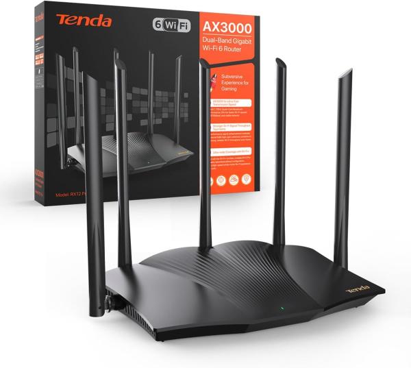 Image Routeur WiFi 6 Tenda RX12 Pro AX3000 Bi-Bande