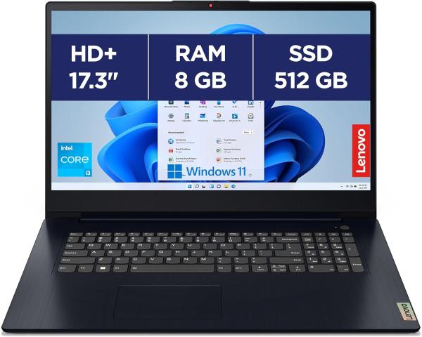 Image PC Portable 17.3'' FHD+ Lenovo IdeaPad 3 17IAU7 (i3, RAM 8Go, SSD 512Go, Win 11)