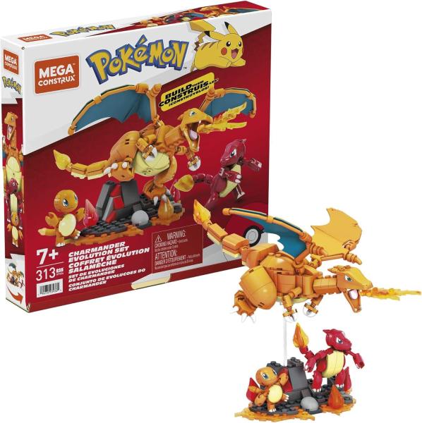 Image Coffret Pokémon 300 Pièces MEGA HFG06 Evolution de Salamèche - Reptincel et Dracaufeu