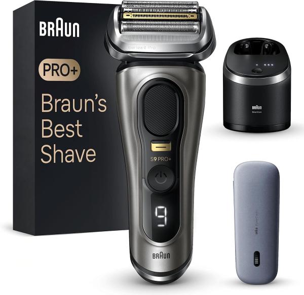 Image Rasoir Électrique Homme Braun Series 9 PRO+ 9575cc - Avec Station SmartCare, Étui PowerCase