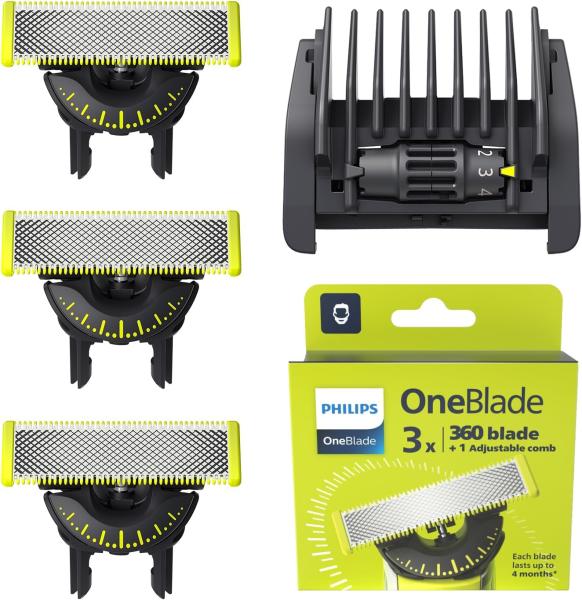 Image Lot de 3 Lames de rechange Philips OneBlade 360